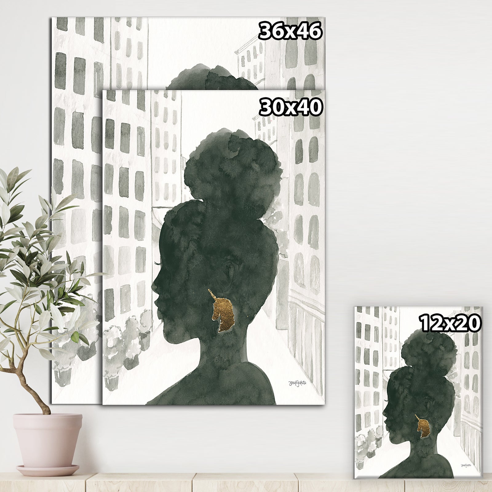 Glam Pink Ladies II - Fashion Canvas Art
