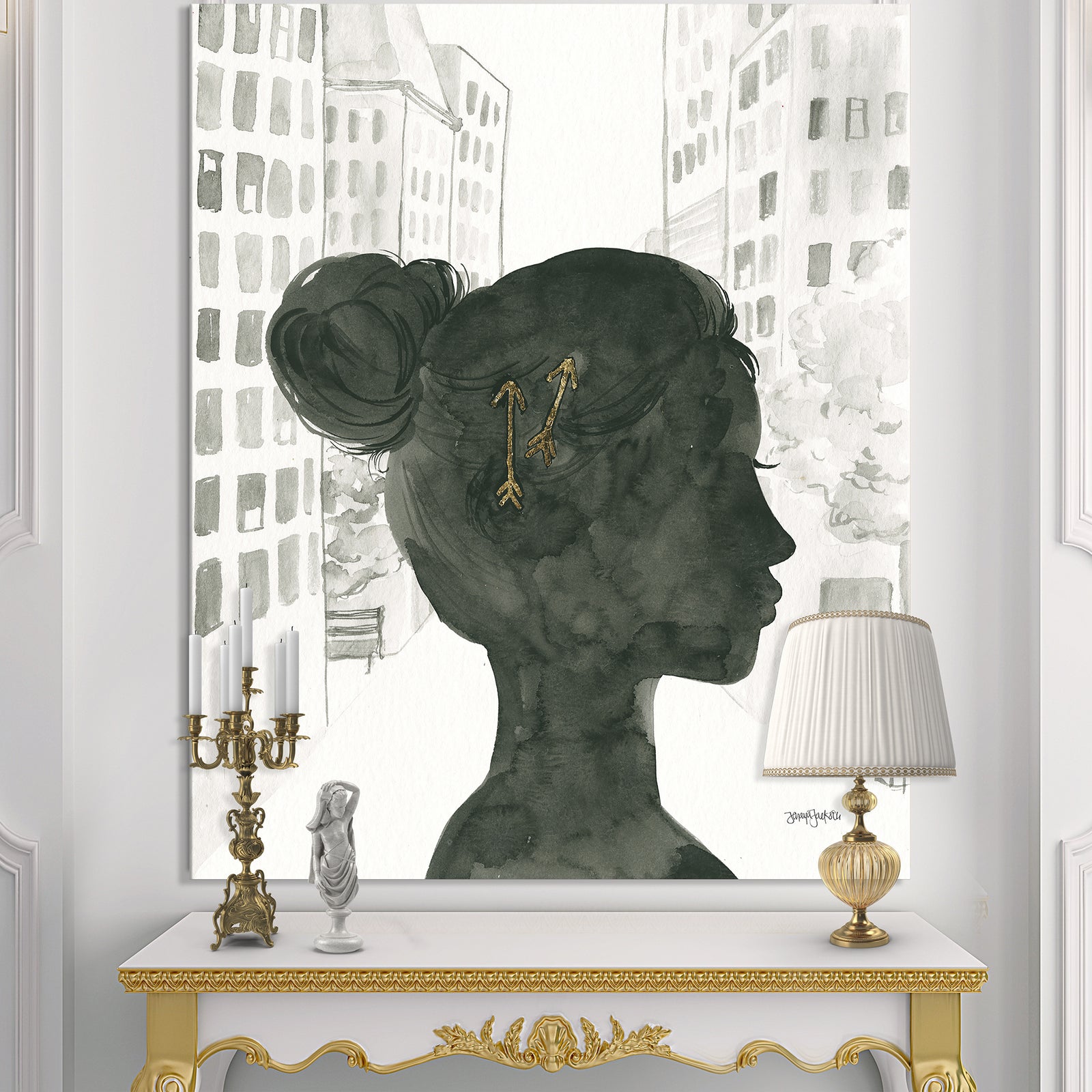 Glam Pink Ladies I - Fashion Premium Canvas Wall Art