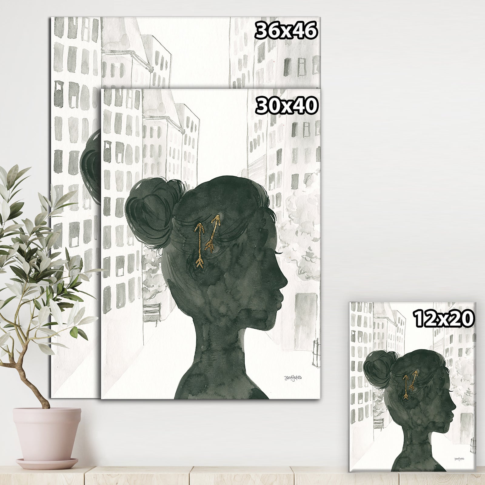 Glam Pink Ladies I - Fashion Premium Canvas Wall Art