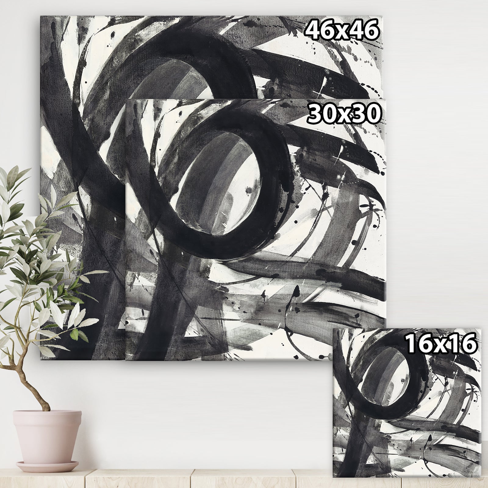Minimalistic Roller II - Mid-Century Modern Canvas Art
