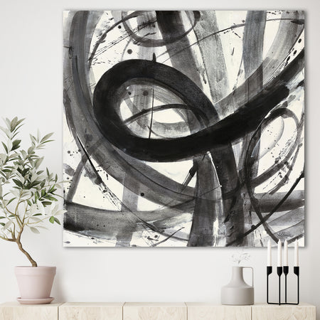 Minimalistic Roller III - Mid-Century Modern Premium Canvas Wall Art