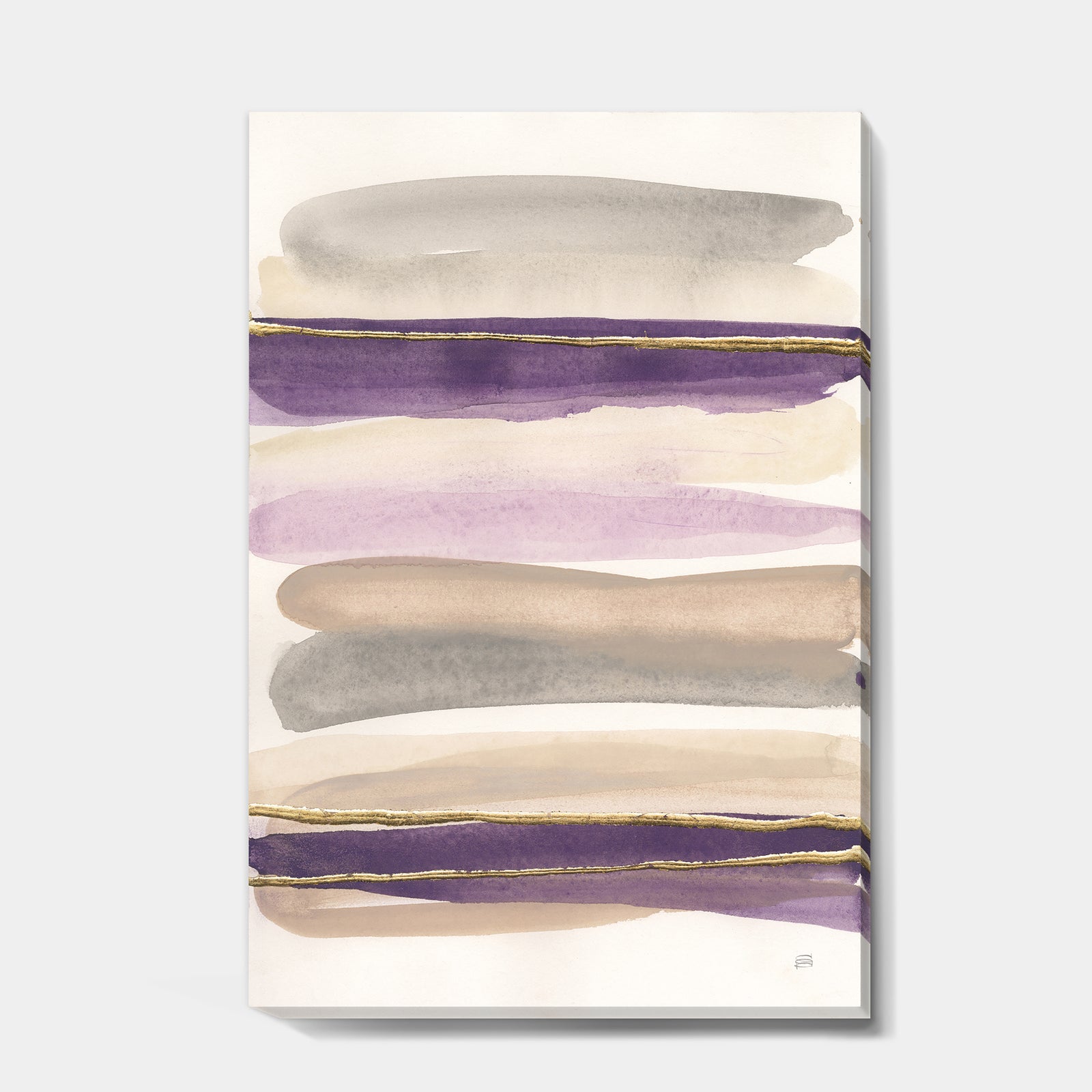 Shape of Glam Purple - Shabby Chic Gallery-wrapped Canvas