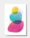 Minimal Spots Balance IV - Mid-Century Modern Canvas Artwork