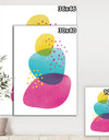 Minimal Spots Balance IV - Mid-Century Modern Canvas Artwork