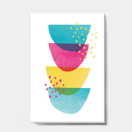 Minimal Spots Balance III - Mid-Century Modern Canvas Art