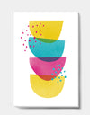 Minimal Spots Balance II - Mid-Century Modern Premium Canvas Wall Art