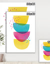 Minimal Spots Balance II - Mid-Century Modern Premium Canvas Wall Art