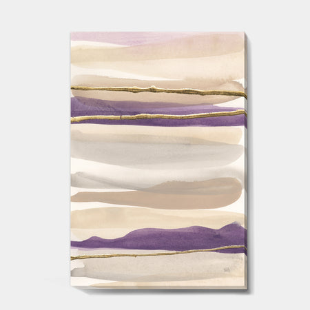Shape of Glam Purple III - Shabby Chic Premium Canvas Wall Art