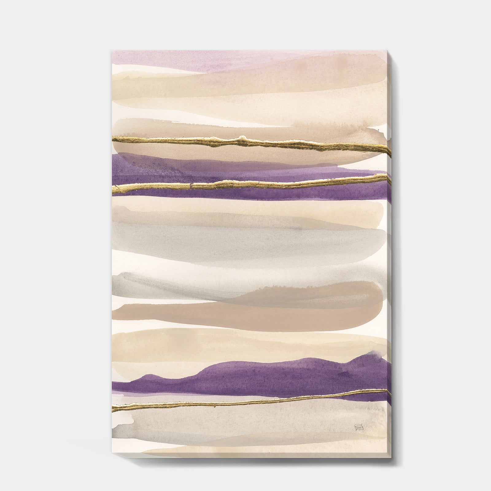 Shape of Glam Purple III - Shabby Chic Premium Canvas Wall Art