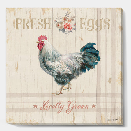 Wood Farm Roaster III - Farmhouse Gallery-wrapped Canvas