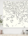 Simple Bubbles I - Mid-Century Modern Gallery-wrapped Canvas