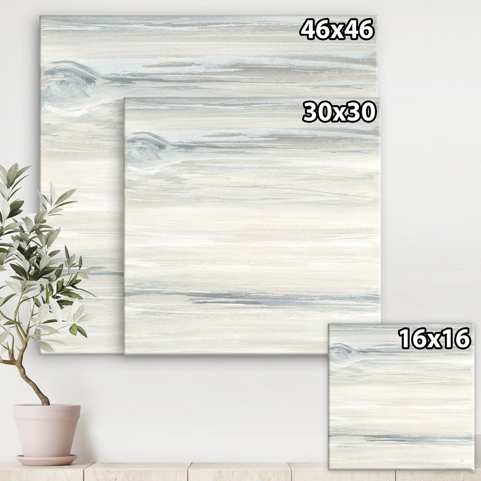 watercolor colorfields I - Glam Gallery-wrapped Canvas