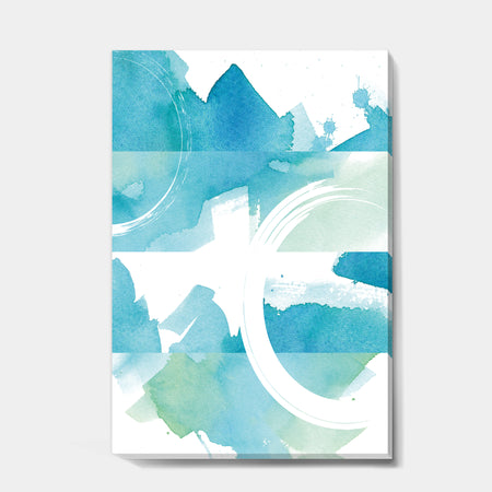Coastal watercolors II - Transitional Canvas Artwork