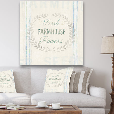 Farmhouse Florals VIII - Farmhouse Premium Canvas Wall Art