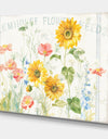 Floursack Florals I - Floral & Botanical Gallery-wrapped Canvas