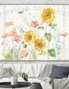 Floursack Florals I - Floral & Botanical Gallery-wrapped Canvas