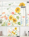 Floursack Florals I - Floral & Botanical Gallery-wrapped Canvas