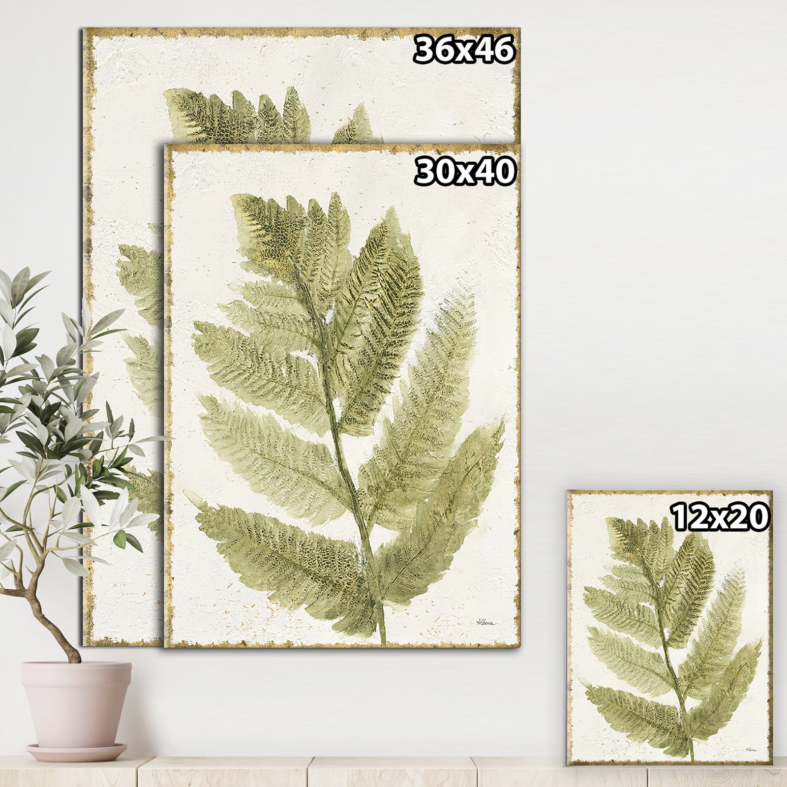 Simple Forest I - Floral & Botanical Canvas Art