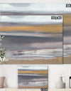 Misty Grey Beach - Nautical & Coastal Premium Canvas Wall Art