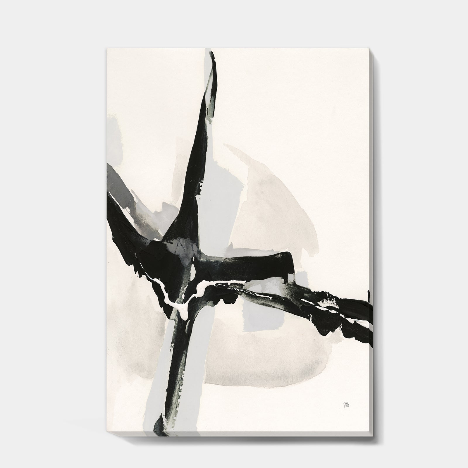 Abstract Neutral I - Mid-Century Modern Canvas Art