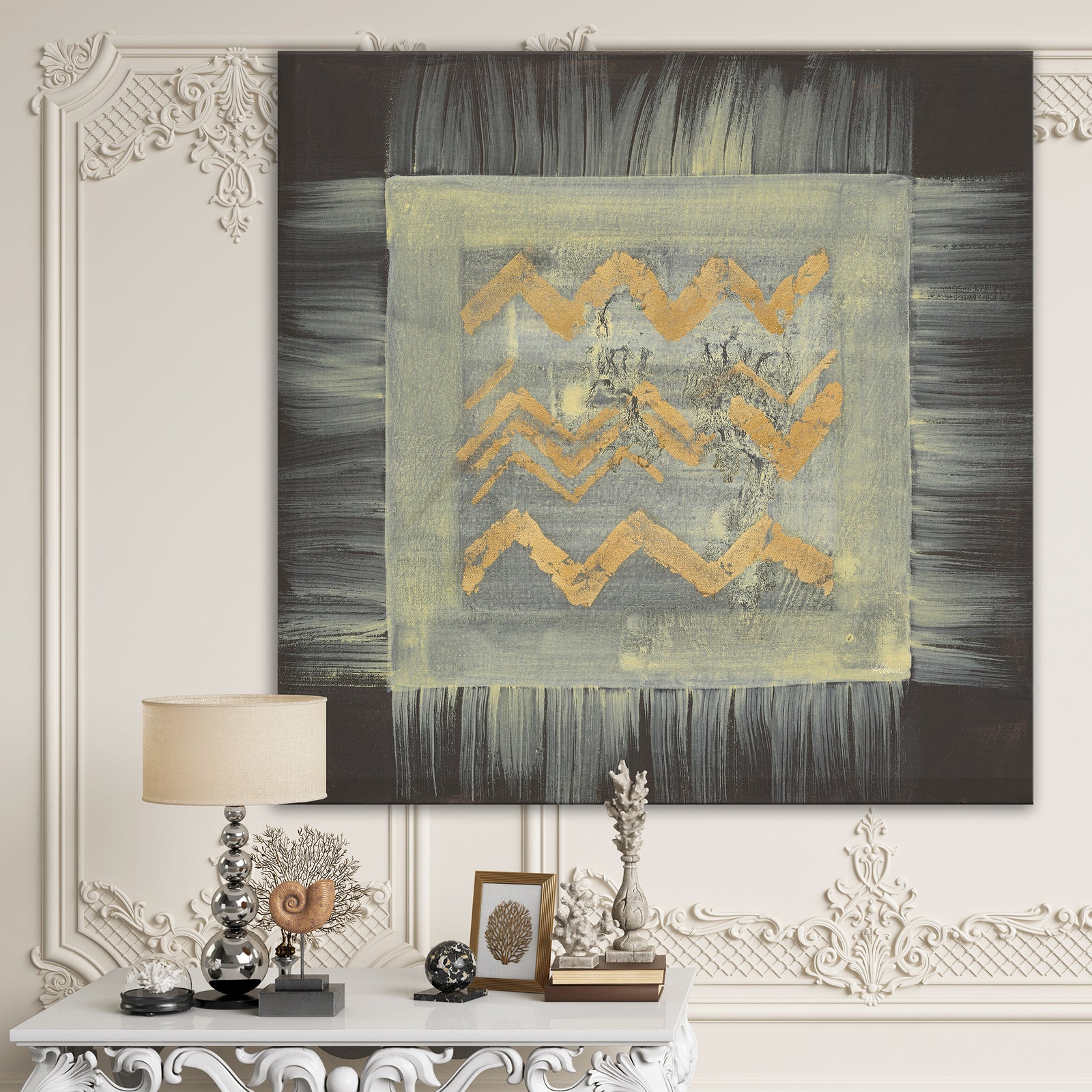 Galm Abstract I - Transitional Gallery-wrapped Canvas