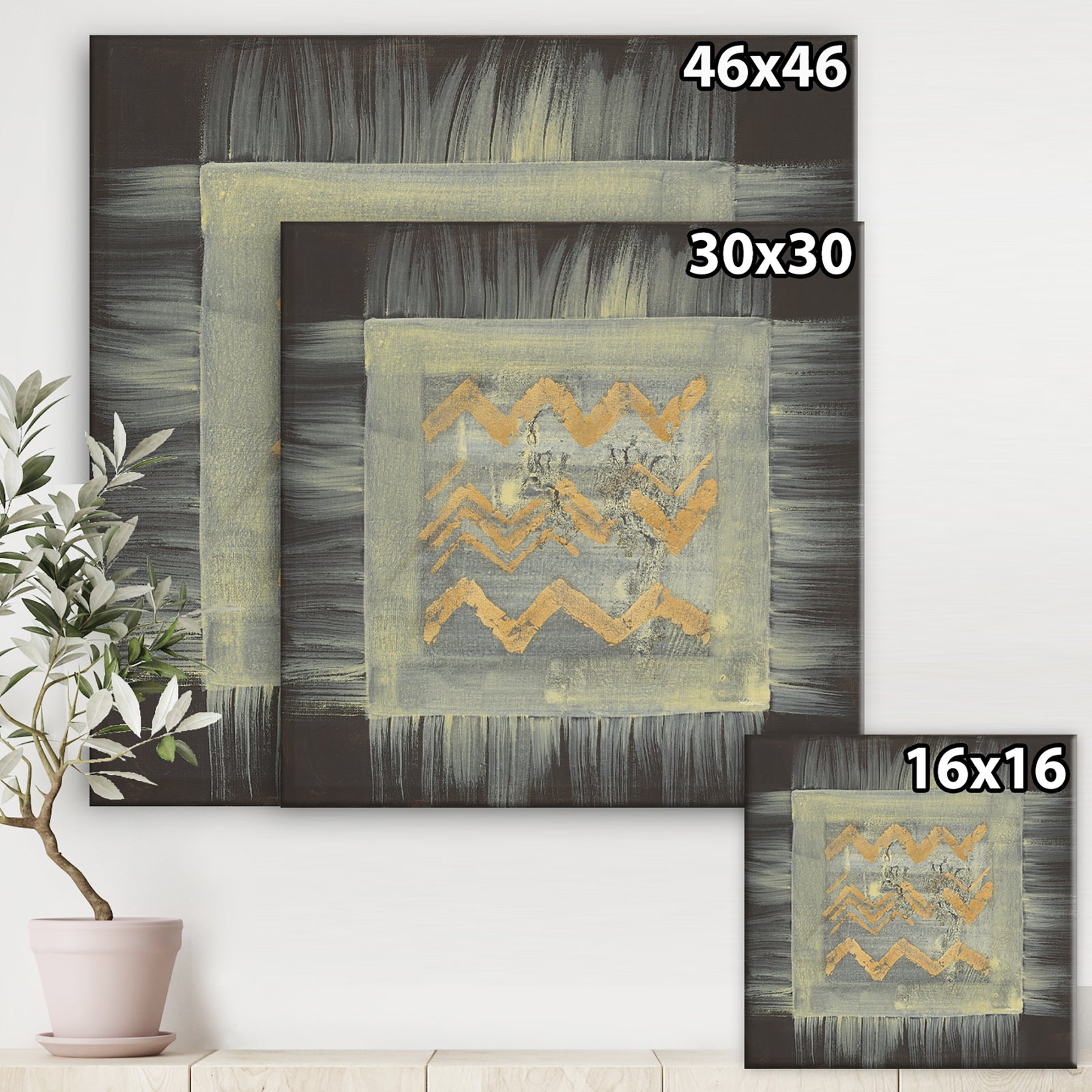 Galm Abstract I - Transitional Gallery-wrapped Canvas
