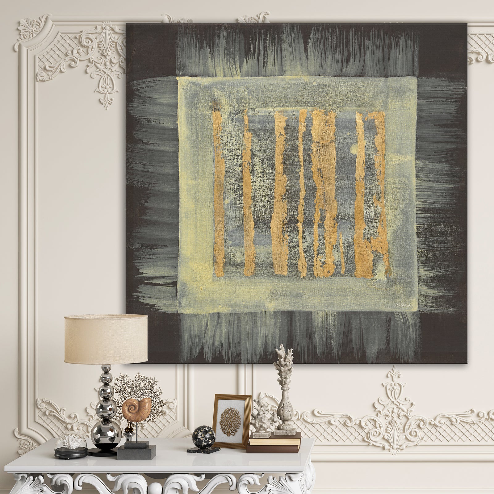 Galm Abstract II - Transitional Canvas Artwork