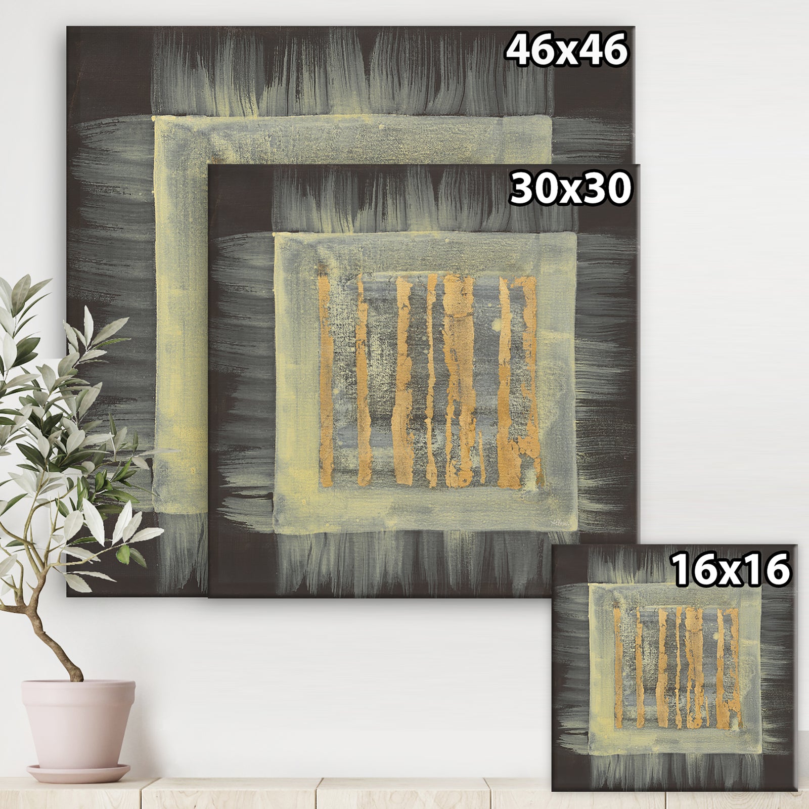 Galm Abstract II - Transitional Canvas Artwork