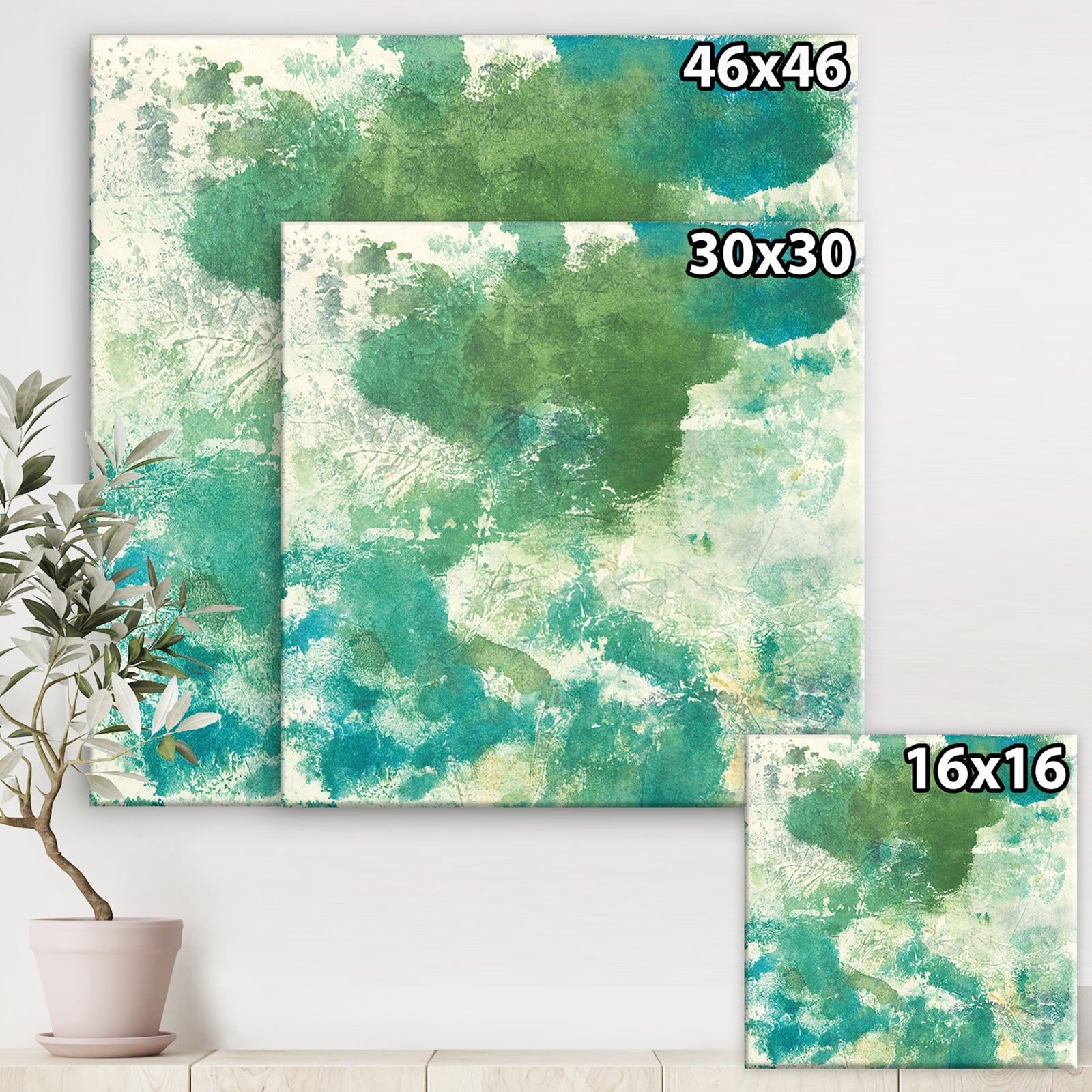 Watercolor Rock II - Modern & Contemporary Premium Canvas Wall Art