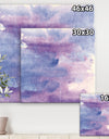 Watercolor Purple Haze II - Modern & Contemporary Canvas Artwork