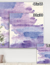 Watercolor Purple Haze I - Modern & Contemporary Canvas Art