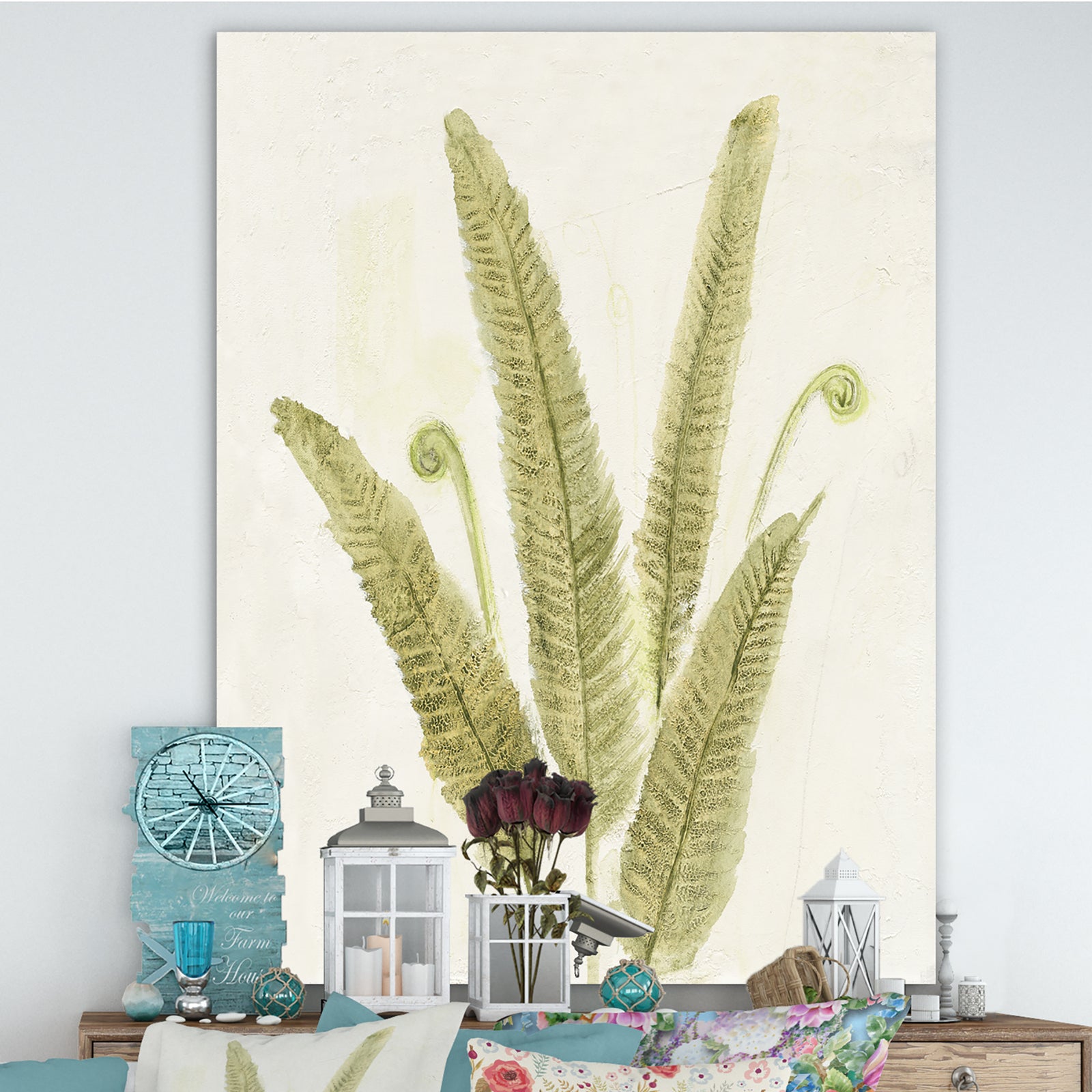 Simple Forest III - Farmhouse Gallery-wrapped Canvas