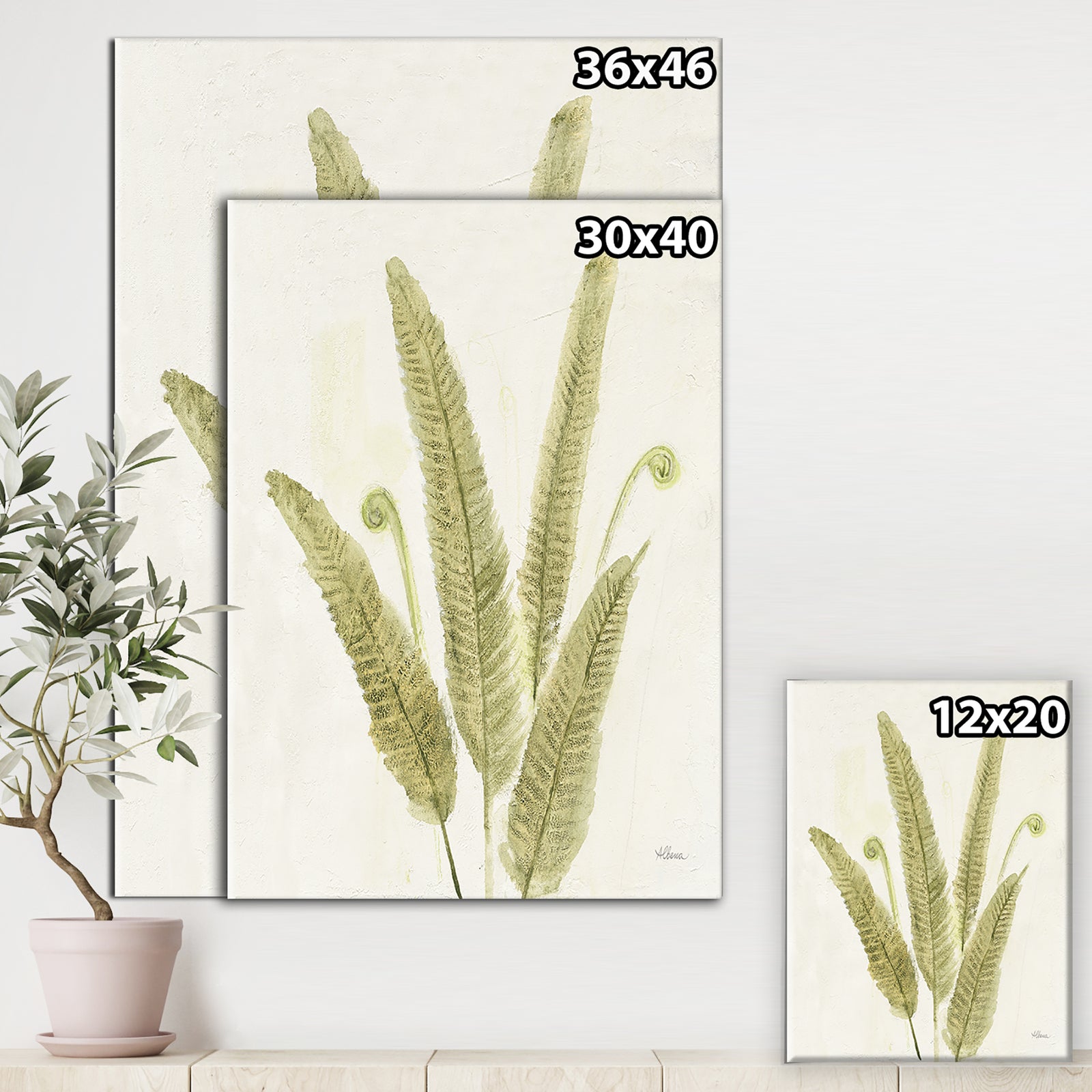 Simple Forest III - Farmhouse Gallery-wrapped Canvas
