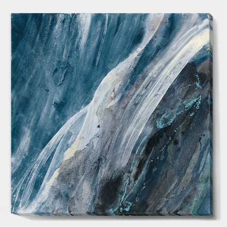 Splash Blue Indigo - Modern & Contemporary Canvas Artwork