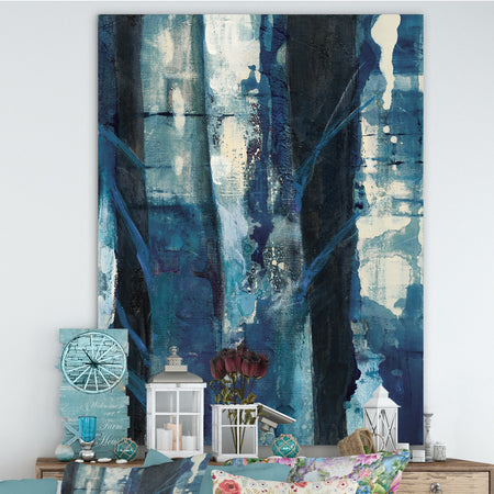 Deep Woods I Indigo - Country Charm Gallery-wrapped Canvas