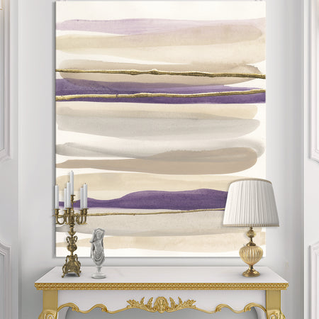 Shape of Glam Purple I - Shabby Chic Premium Canvas Wall Art