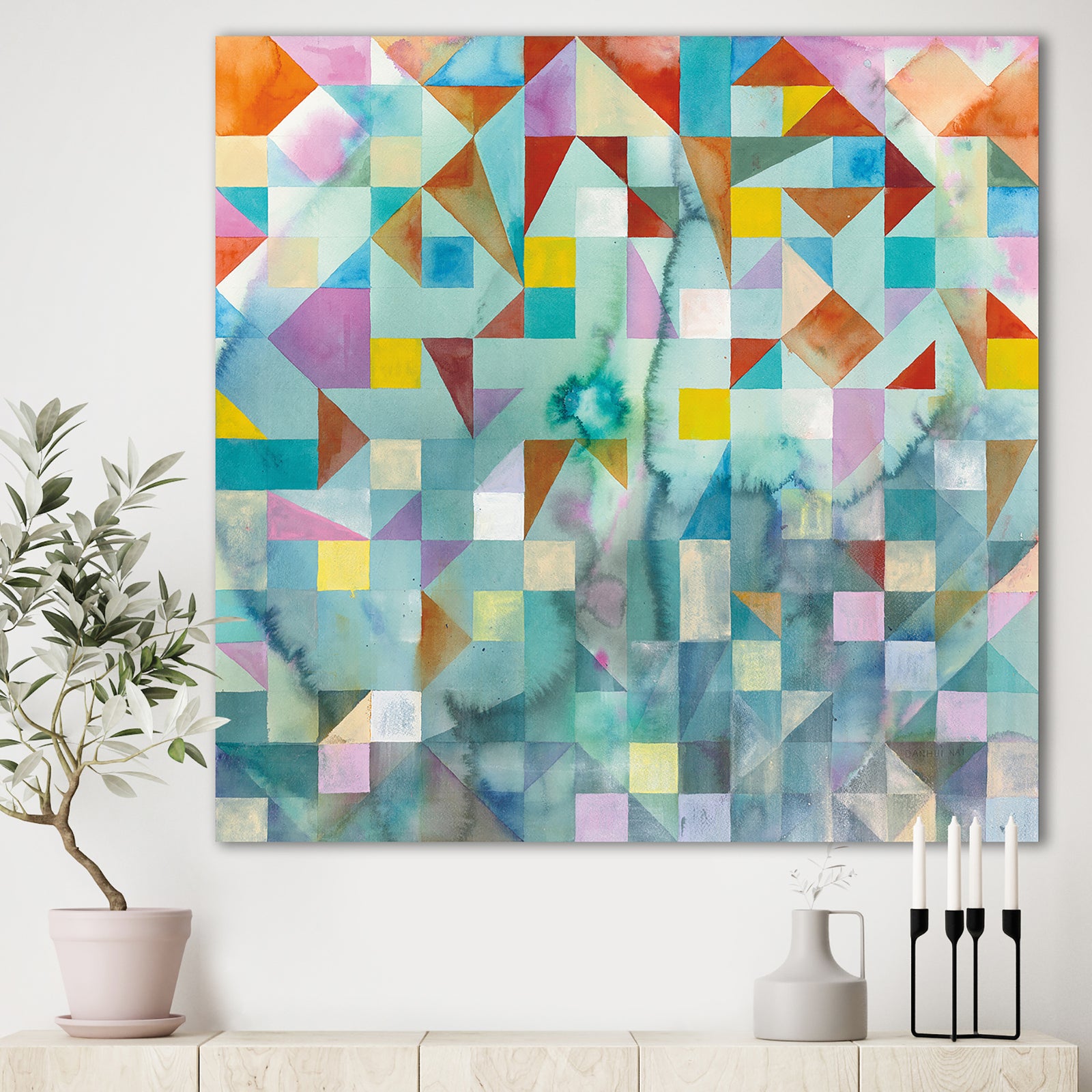 Modern Patchwork - Modern & Contemporary Gallery-wrapped Canvas