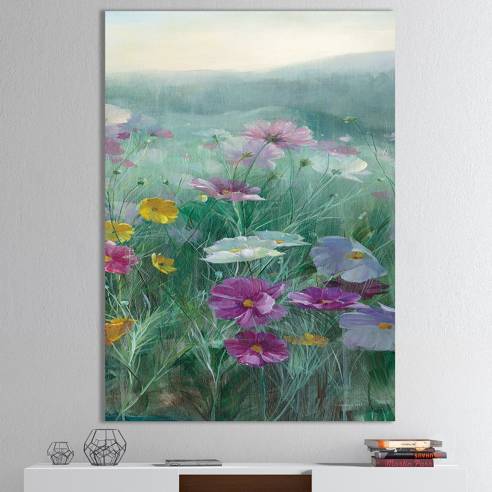 Cosmos at Dawn III - Farmhouse Canvas Artwork