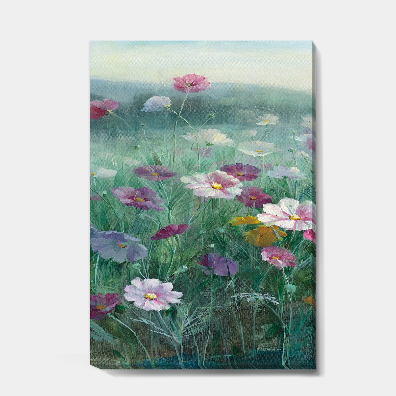 Cosmos at Dawn II - Farmhouse Canvas Art