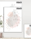 Watercolor Minimal Blush IV - Transitional Canvas Artwork