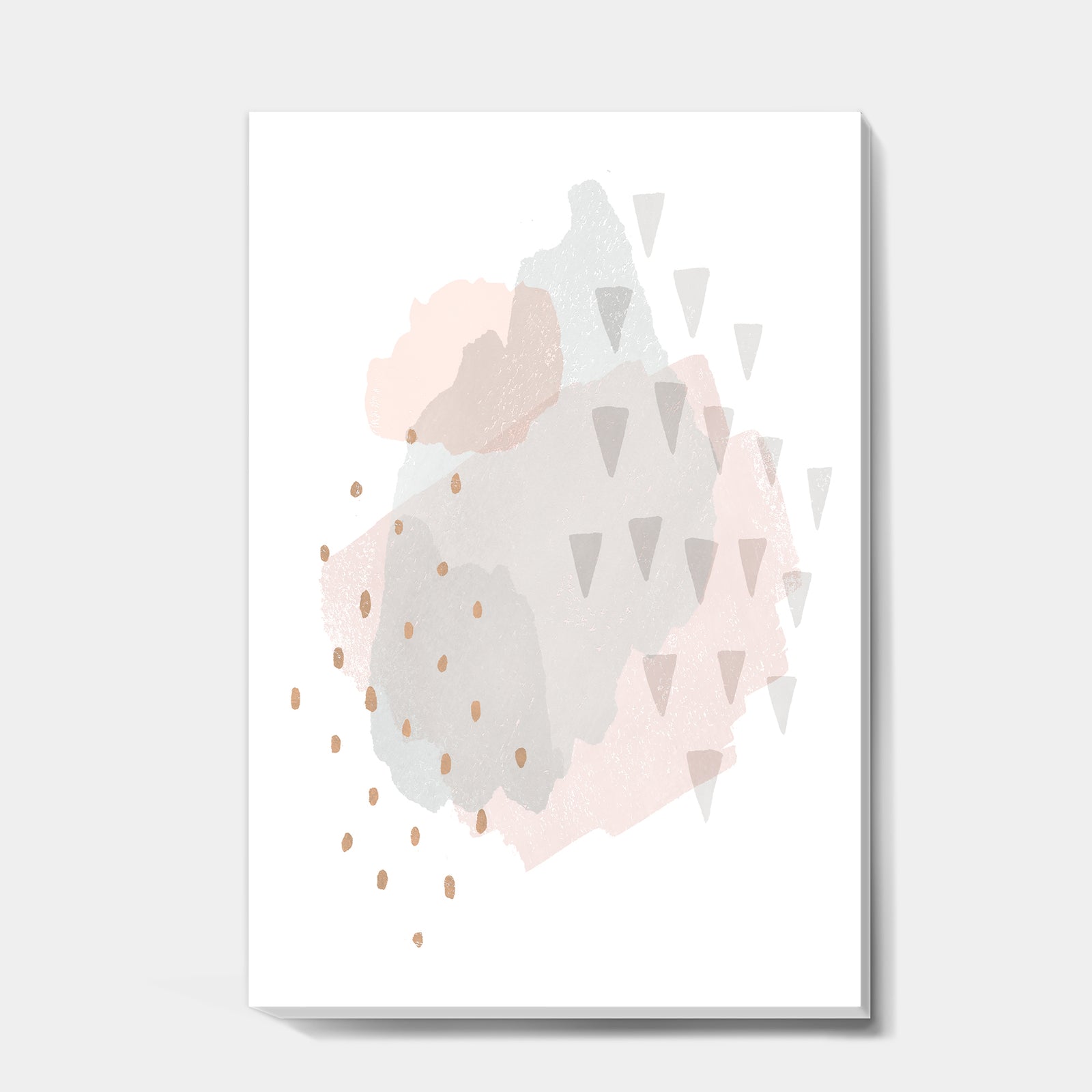 Watercolor Minimal Blush IV - Transitional Canvas Artwork