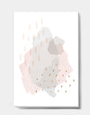 Watercolor Minimal Blush III - Transitional Gallery-wrapped Canvas