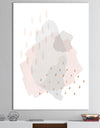 Watercolor Minimal Blush III - Transitional Gallery-wrapped Canvas