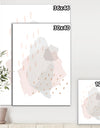 Watercolor Minimal Blush III - Transitional Gallery-wrapped Canvas