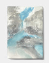 Watercolor Minimal Blue Tones II - Mid-Century Modern Canvas Artwork
