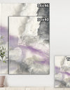 Watercolor Minimal Purple Tones I - Modern Farmhouse Premium Canvas Wall Art