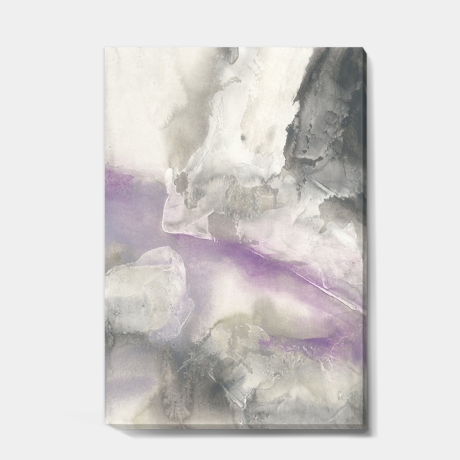 Watercolor Minimal Purple Tones I - Modern Farmhouse Premium Canvas Wall Art