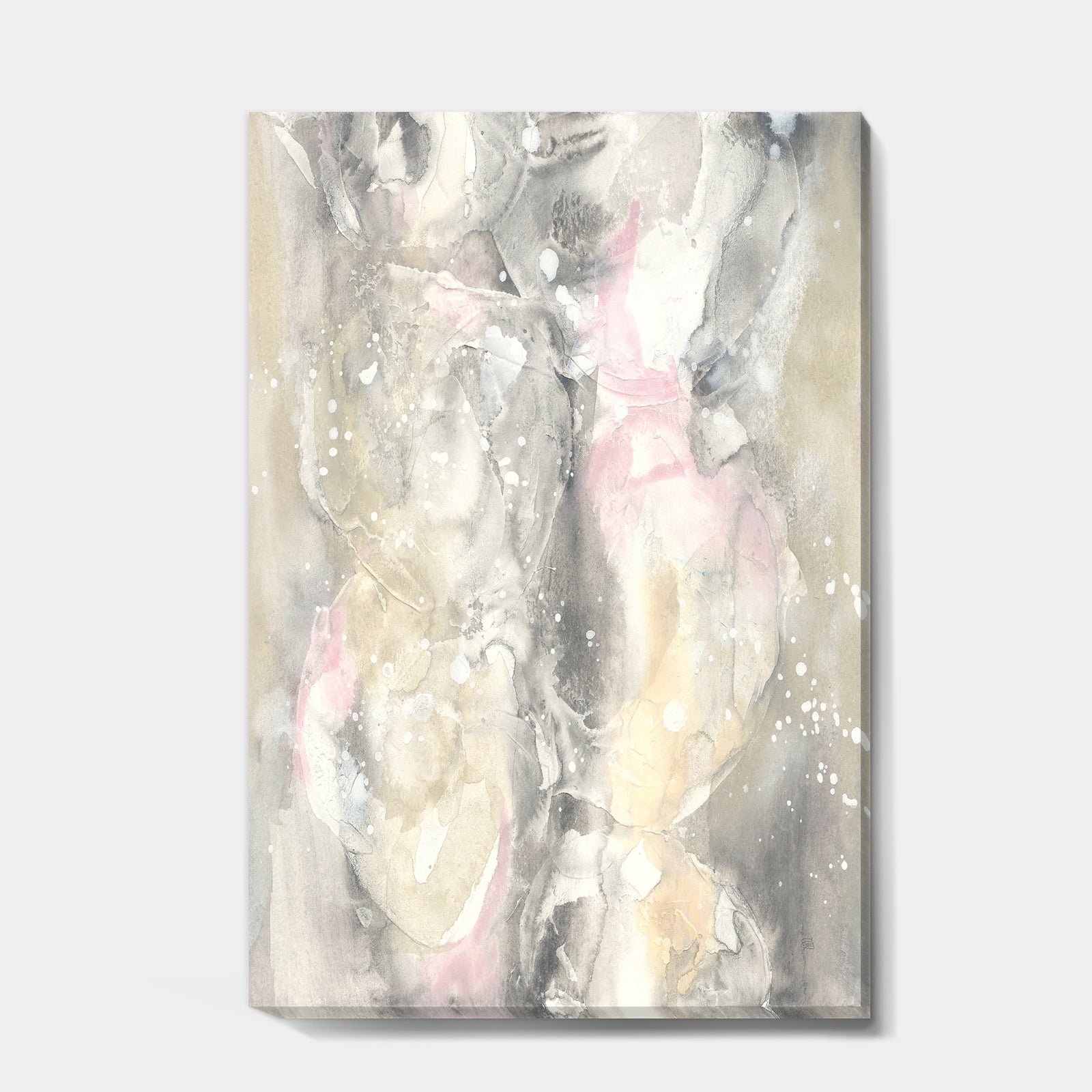 Watercolor Snowflakes II - Modern Farmhouse Canvas Artwork