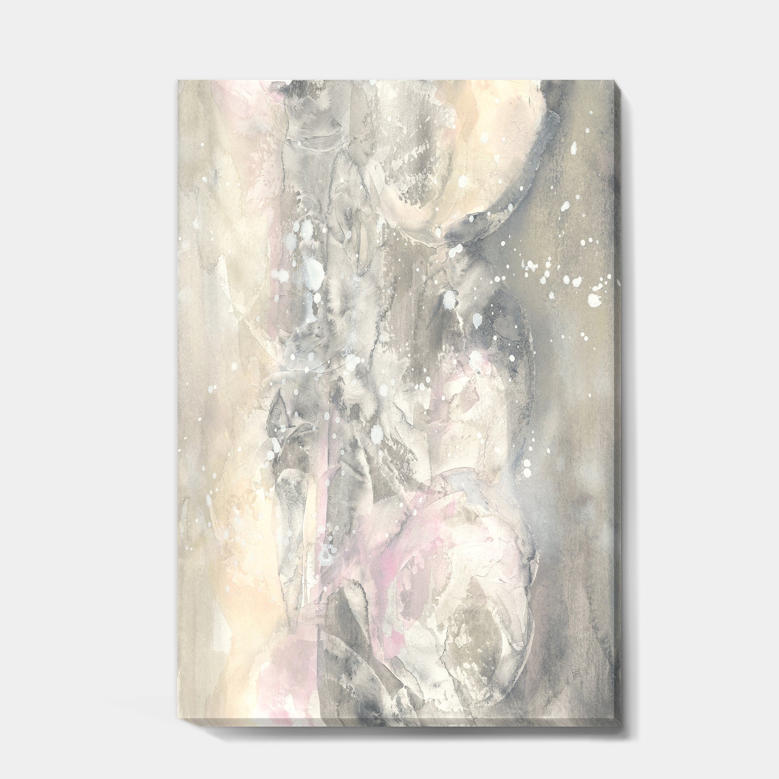 Watercolor Snowflakes I - Modern Farmhouse Canvas Art