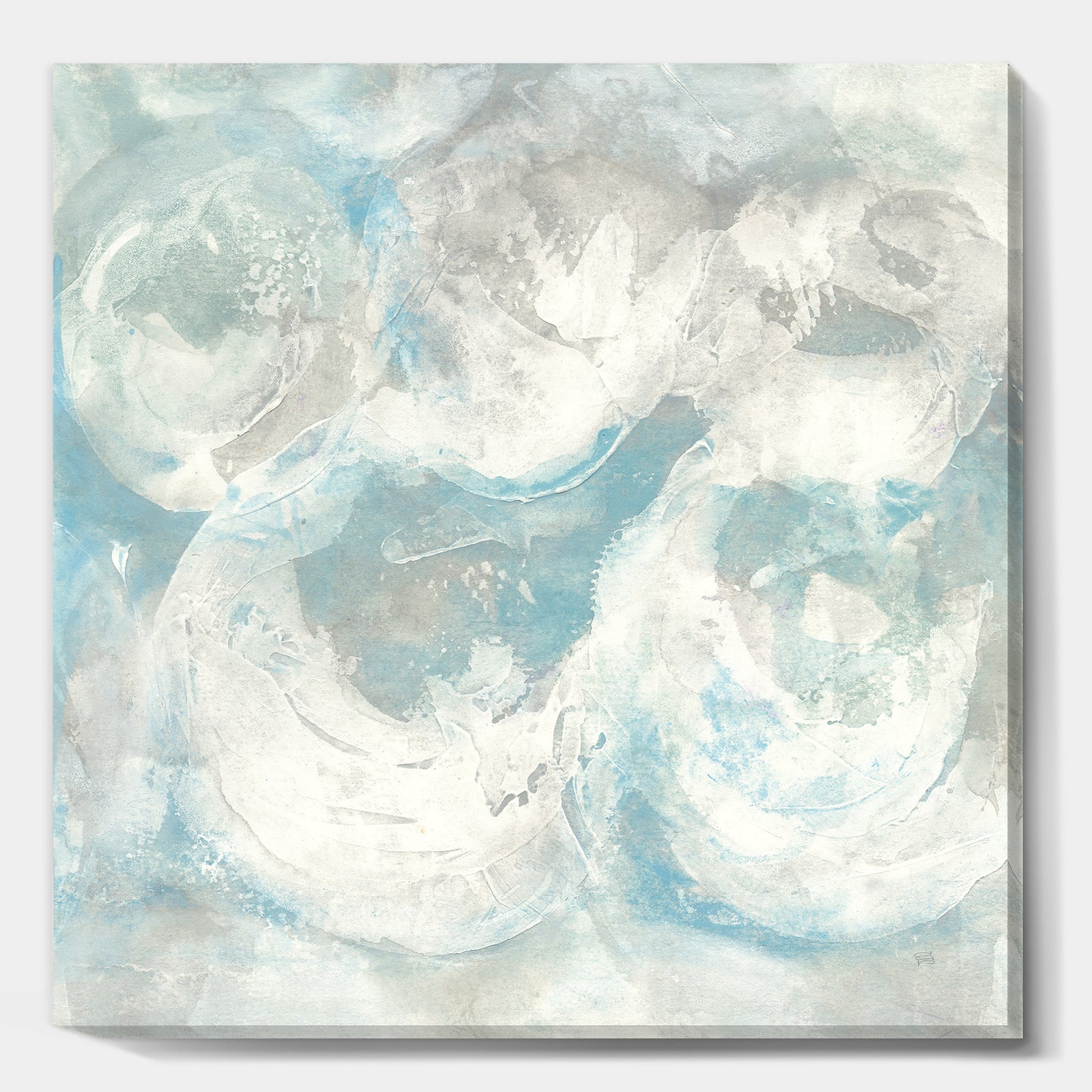 Pale Blue Shade IV - Modern Farmhouse Gallery-wrapped Canvas